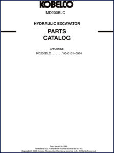 fiat kobelco md200blc 1989 parts catalog, fiat kobelco parts catalog, fiat kobelco kobelco