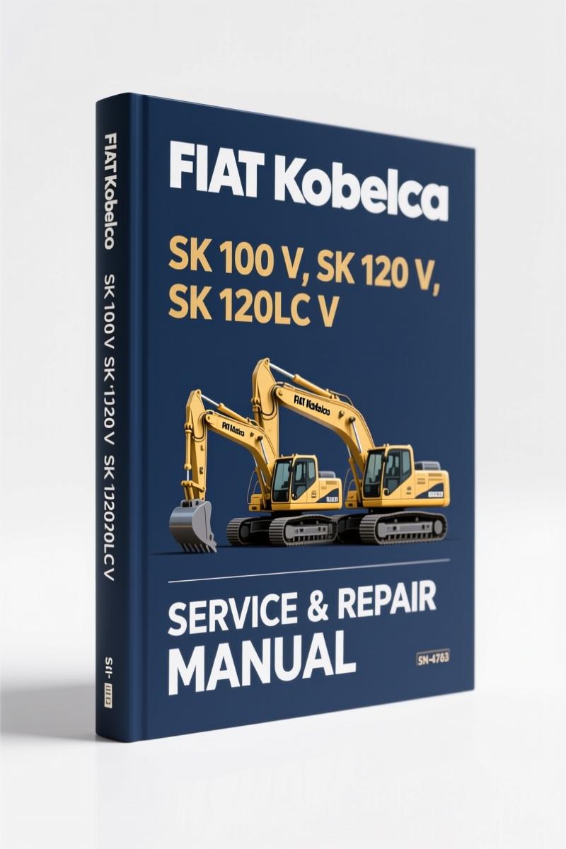 fiat kobelco sk 100 v, sk 120 v,, fiat kobelco workshop manual, fiat kobelco kobelco