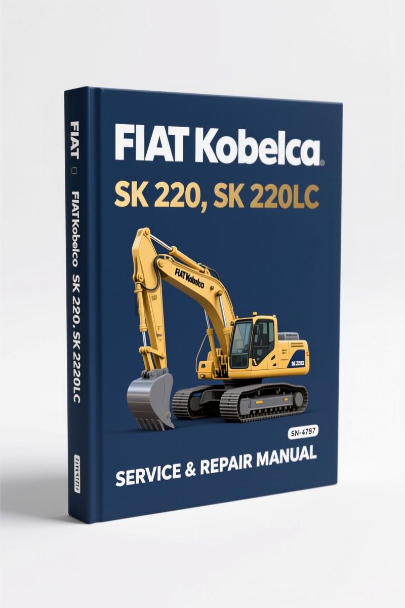 fiat kobelco sk 220 sk 220lc workshop manual, fiat kobelco workshop manual, fiat kobelco kobelco