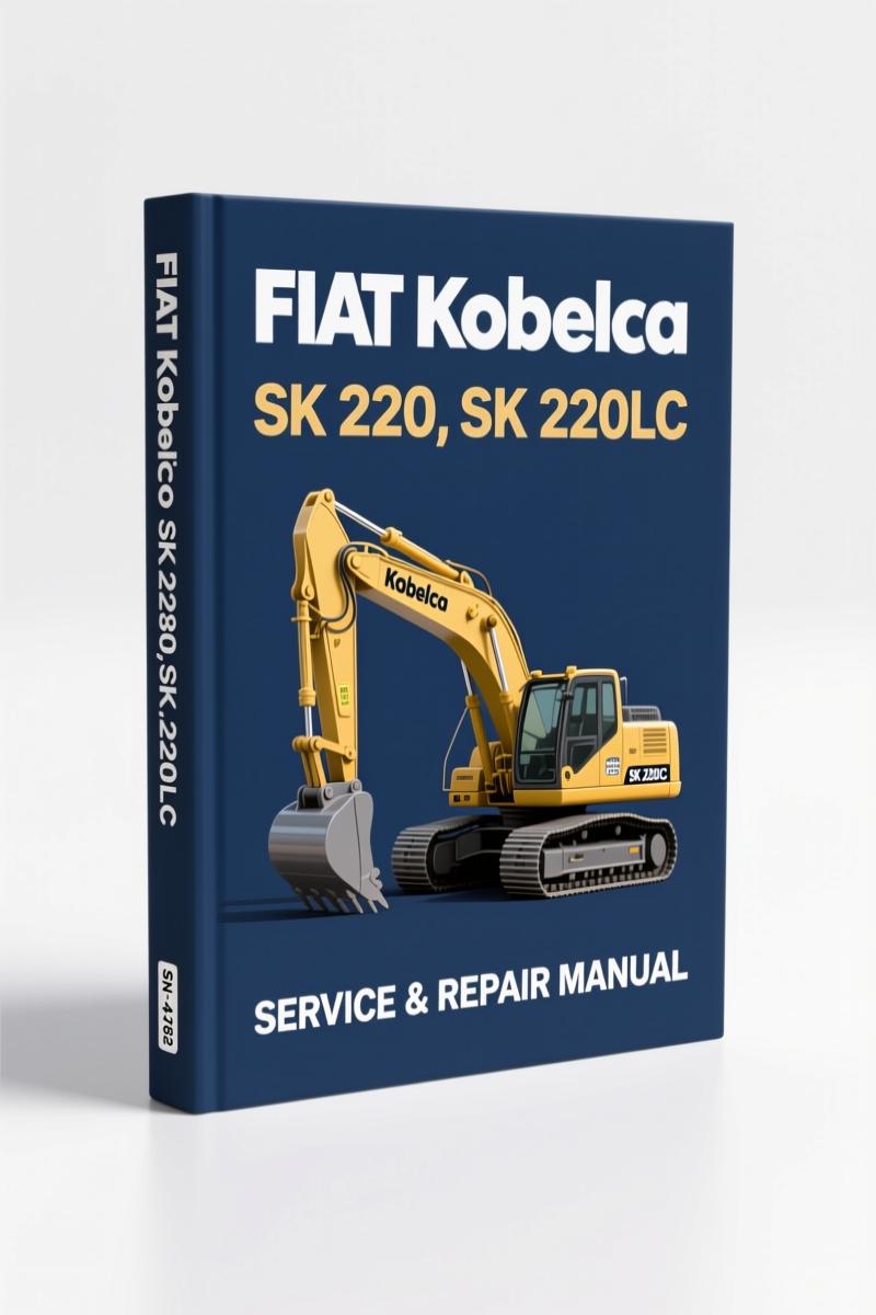 fiat kobelco sk 220 sk 220lc workshop manual, fiat kobelco workshop manual, fiat kobelco kobelco
