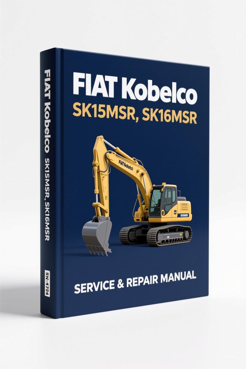 fiat kobelco sk15msr sk16msr workshop manual, fiat kobelco workshop manual, fiat kobelco kobelco