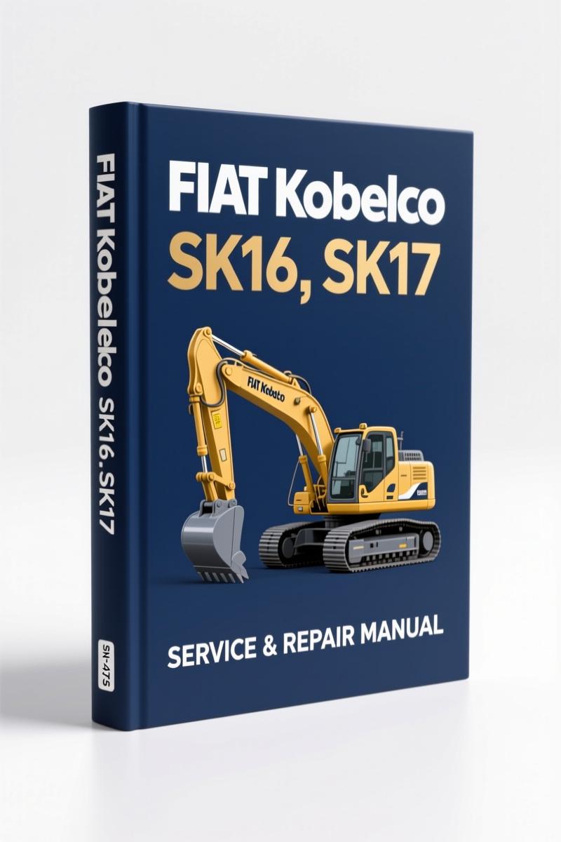 fiat kobelco sk16, sk17 workshop manual, fiat kobelco workshop manual, fiat kobelco kobelco