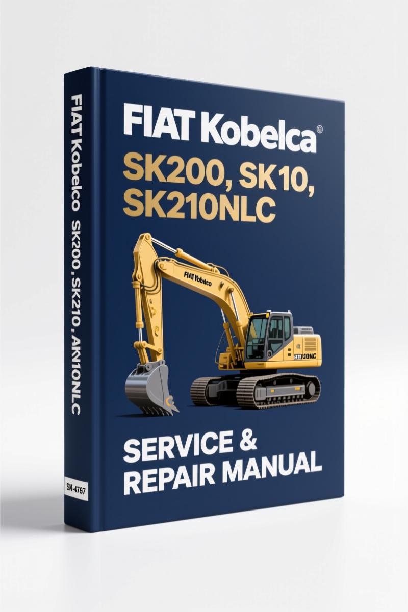 fiat kobelco sk200 sk210 sk210nlc workshop manual, fiat kobelco workshop manual, fiat kobelco kobelco