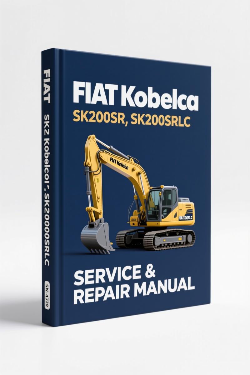 fiat kobelco sk200sr sk200srlc workshop manual, fiat kobelco workshop manual, fiat kobelco kobelco