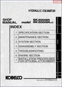 fiat kobelco sk200sr sk200srlc workshop manual, fiat kobelco workshop manual, fiat kobelco kobelco