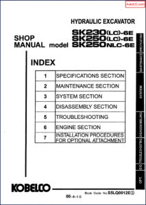 fiat kobelco sk250, sk250nlc, sk230 workshop manual, fiat kobelco workshop manual, fiat kobelco kobelco