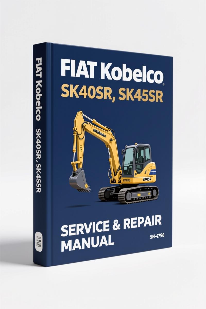 fiat kobelco sk40sr, sk45sr workshop manual, fiat kobelco workshop manual, fiat kobelco kobelco