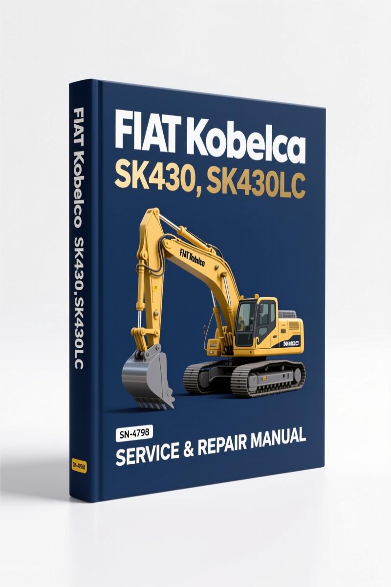 fiat kobelco sk430, sk430lc service manual, fiat kobelco service manual, fiat kobelco kobelco