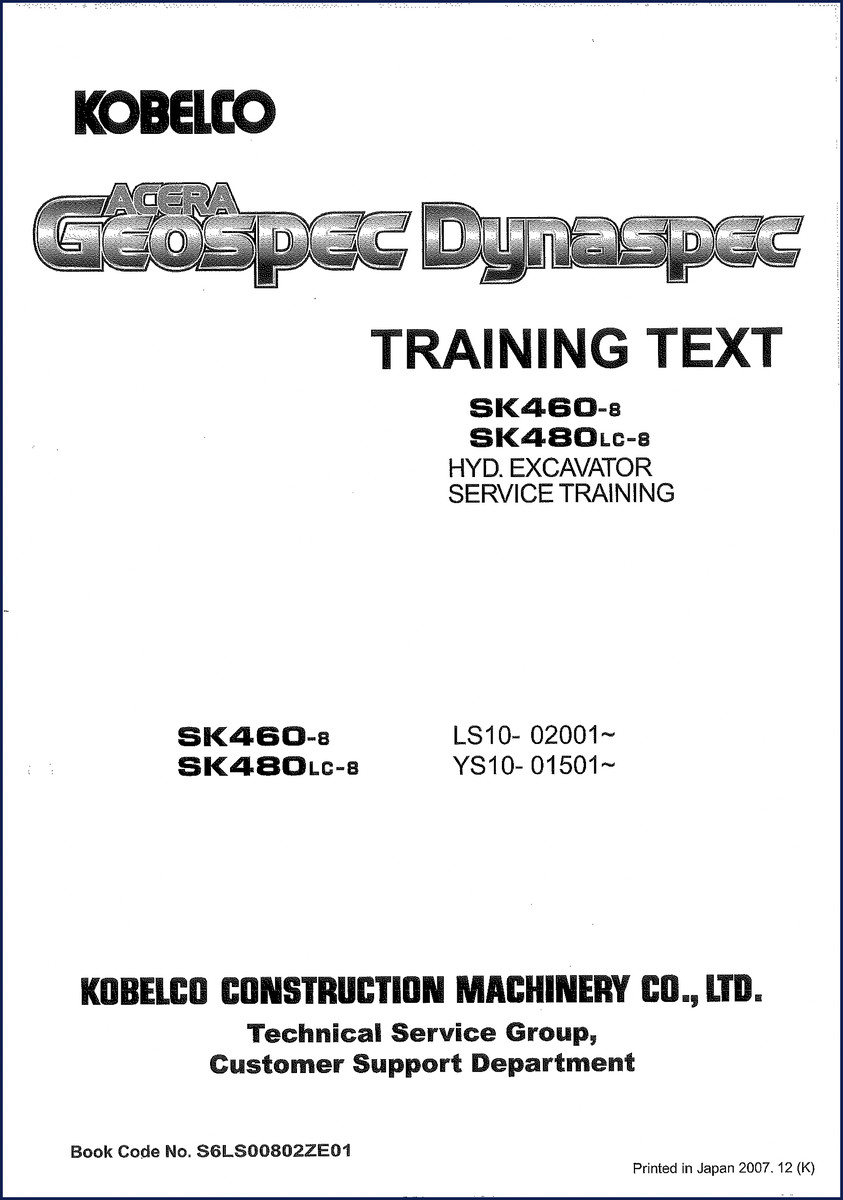 fiat kobelco sk460, fiat kobelco manual, fiat kobelco kobelco