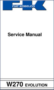 fiat kobelco w270 evolution service manual, fiat kobelco service manual, fiat kobelco kobelco