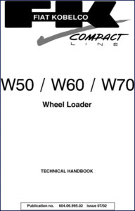 fiat kobelco w60 w70 w50 2002 technical manual, fiat kobelco manual, fiat kobelco kobelco