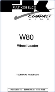 fiat kobelco w80 2002 technical manual, fiat kobelco manual, fiat kobelco kobelco