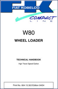 fiat kobelco w80 2004 technical manual, fiat kobelco manual, fiat kobelco kobelco