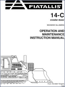 fiatallis 14, fiatallis manual