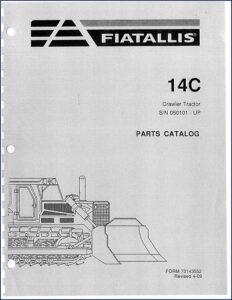 fiatallis 14c 1989 parts catalog, fiatallis parts catalog, fiatallis 14c
