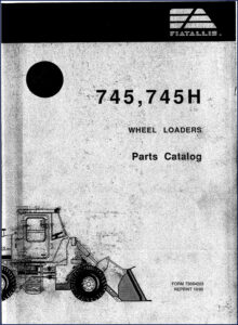 fiatallis 745, 745h 1990 parts catalog, fiatallis parts catalog, fiatallis 745,