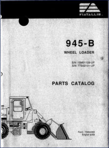 fiatallis 945, fiatallis manual