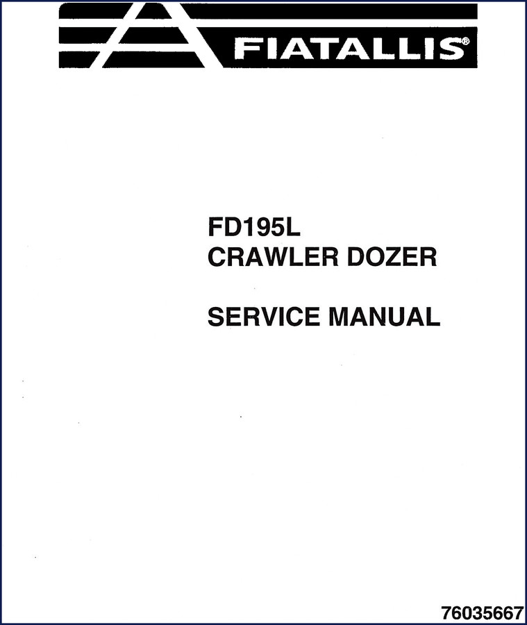 fiatallis fd195l service manual, fiatallis service manual, fiatallis fd195l