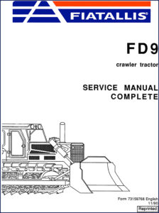 fiatallis fd9 1990 service manual, fiatallis service manual, fiatallis fd9