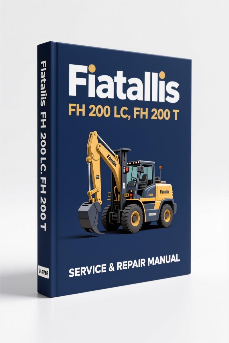 fiatallis fh 200 lc & fh 200 t, fiatallis parts catalog, fiatallis fh