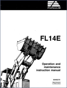 fiatallis fl14e operators manual, fiatallis manual, fiatallis fl14e
