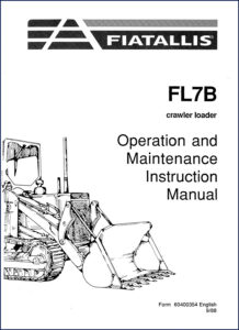 fiatallis fl7b 1988 operators manual, fiatallis manual, fiatallis fl7b