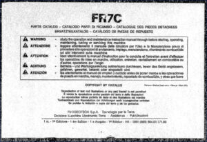 fiatallis fr7c 1991 parts catalog, fiatallis parts catalog, fiatallis fr7c