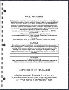 fiatallis fx240 1998 parts catalog, fiatallis parts catalog, fiatallis fx240