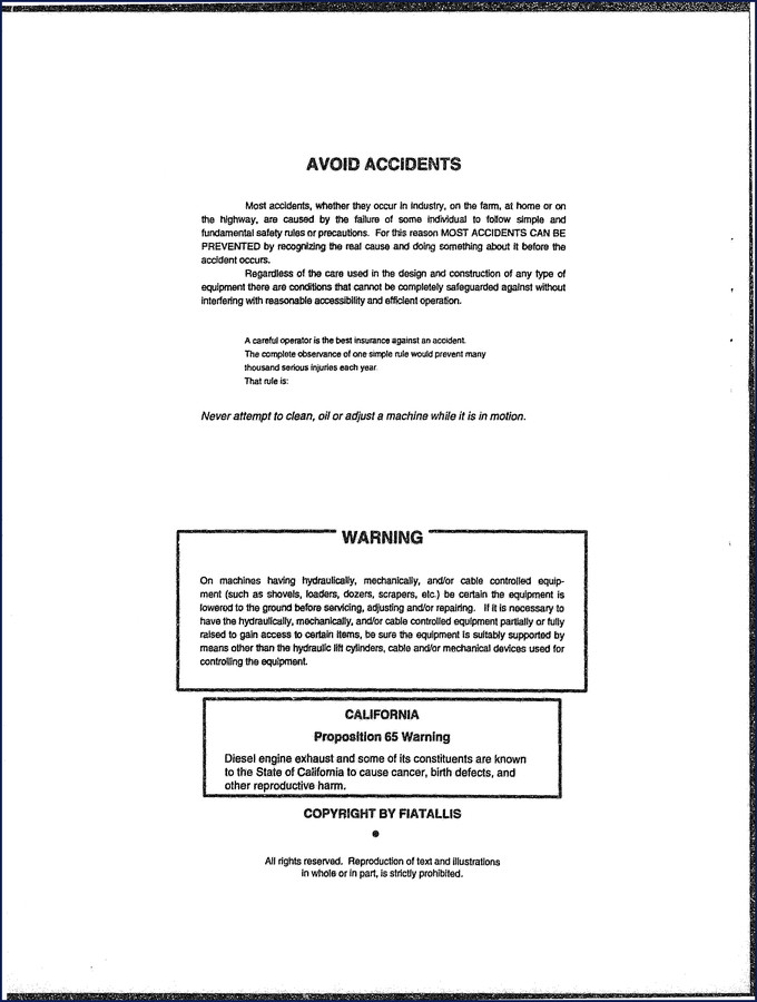 fiatallis fx250 user manual, fiatallis manual, fiatallis fx250