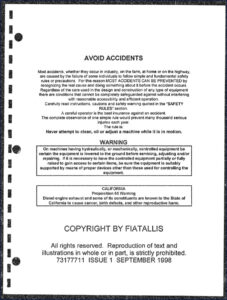 fiatallis fx480 1998 parts catalog, fiatallis parts catalog, fiatallis fx480