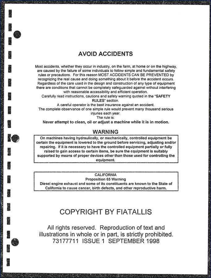 fiatallis fx480 1998 parts catalog, fiatallis parts catalog, fiatallis fx480