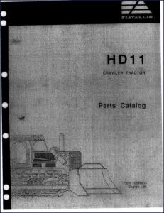 fiatallis hd11 1989 parts catalog, fiatallis parts catalog, fiatallis hd11