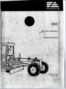 fiatallis m65 1989 technical manual, fiatallis manual, fiatallis m65