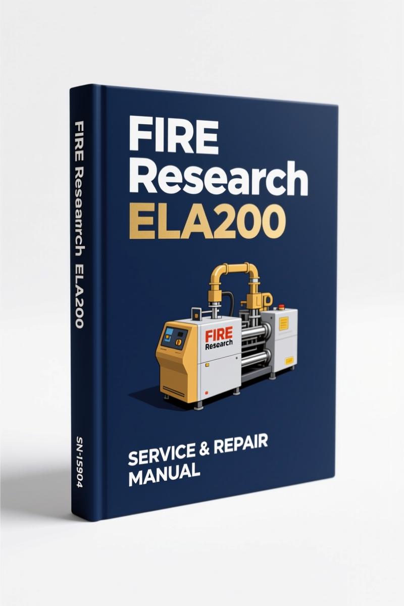 fire research ela200 technical manual, fire research manual, fire research research