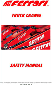 flliferrari truck cranes operators manual, flliferrari manual, flliferrari truck
