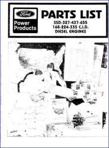 ford 327, 437, 655, 168, 224 parts catalog, ford parts catalog, ford 327,