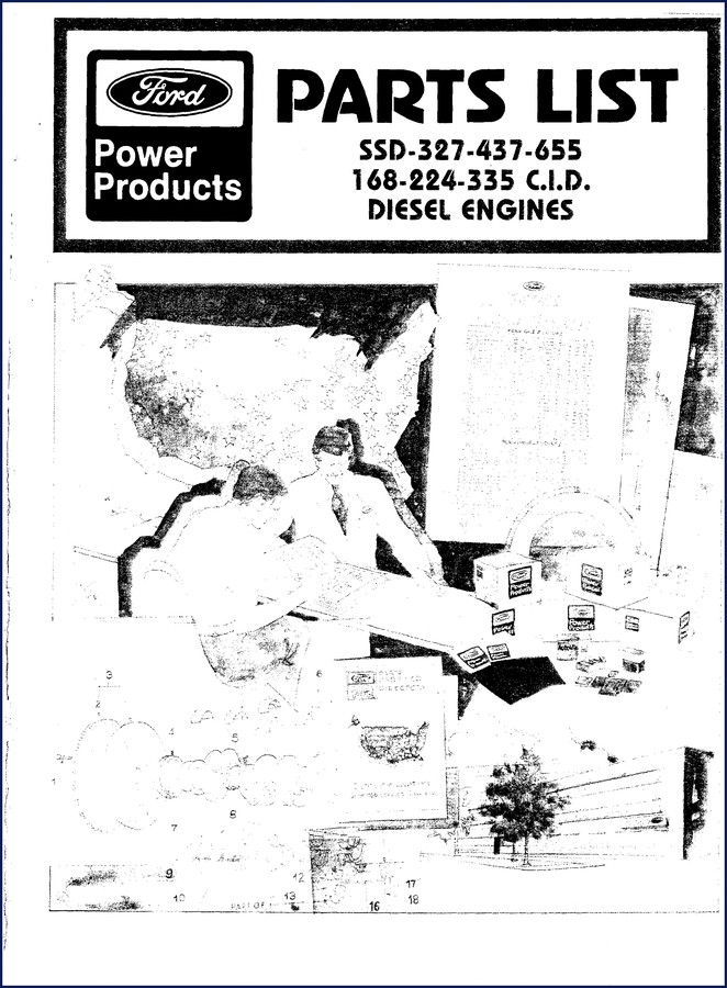 ford 327, 437, 655, 168, 224 parts catalog, ford parts catalog, ford 327,