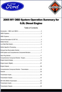 ford 6.0l diesel 2004 diagnostics manual, ford manual, ford 6.0l