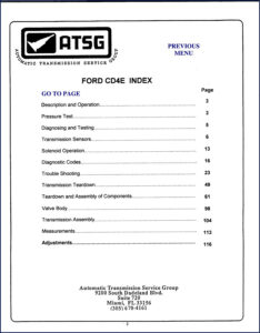 ford cd4e technical manual, ford manual, ford cd4e
