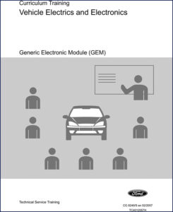ford gem 2007 training manual, ford manual, ford gem