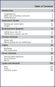 ford motor escape 2001 user manual, ford motor manual, ford motor motor