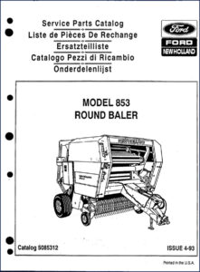 ford new holland 853 1993 parts catalog, ford new holland parts catalog, ford new holland new
