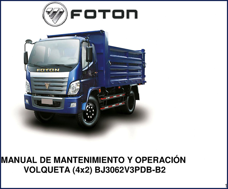 foton bj3062v3pdb, foton manual