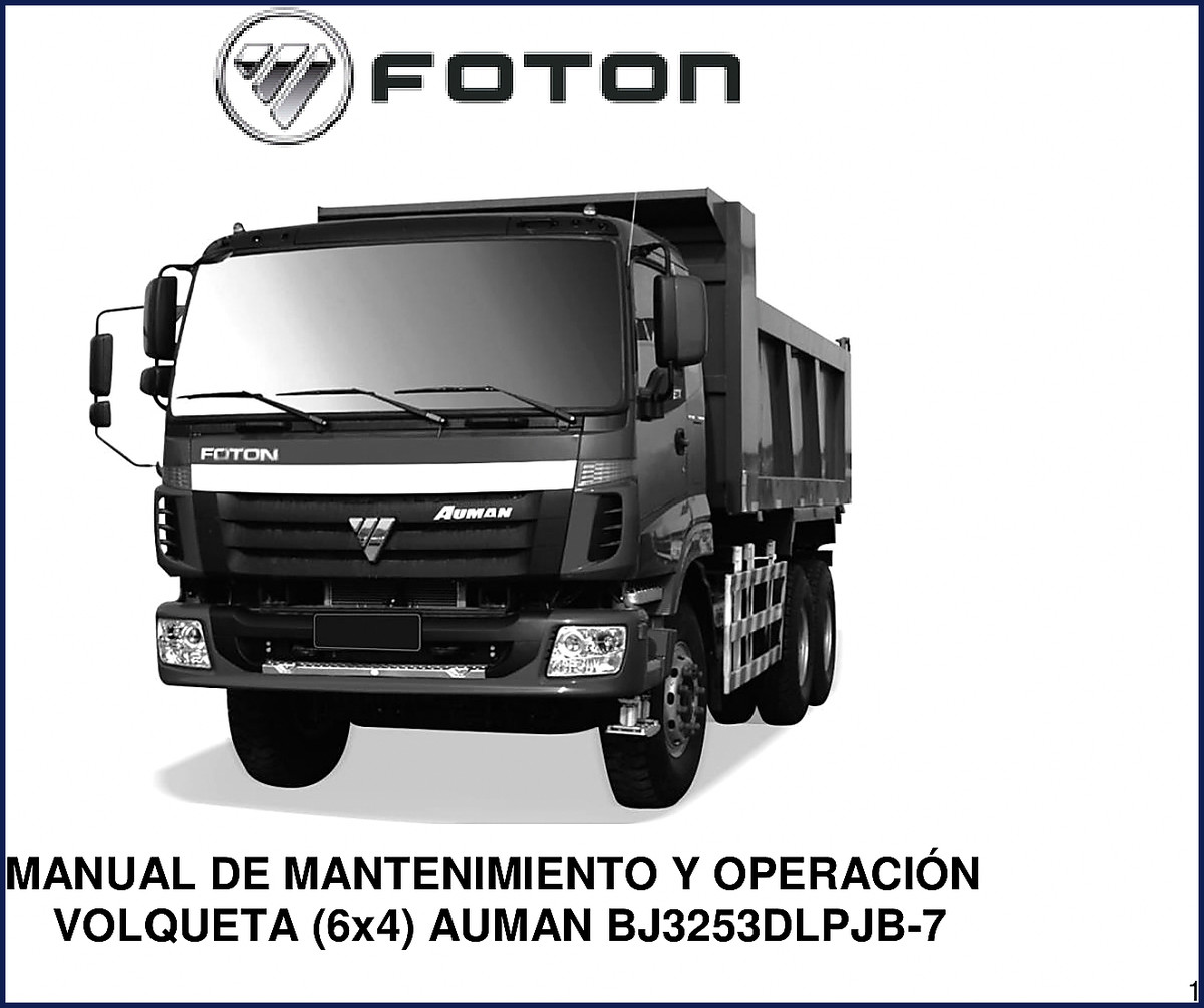 foton bj3253dlpjb, foton manual