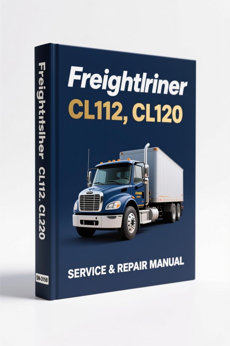 Freightliner CL120 Columbia 2012 Technical Manual cover page showing maintenance instructions