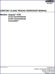 freightliner coronado, argosy, c112, c120 workshop manual, freightliner workshop manual, freightliner coronado,