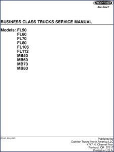 freightliner fl50, fl60, fl70, fl80, fl106 2008 service, freightliner service manual, freightliner fl50,