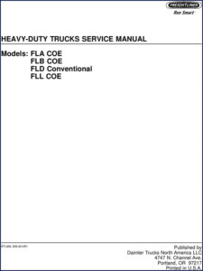 freightliner fla, flb, fld, fll service manual, freightliner service manual, freightliner fla,