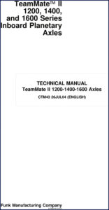 funk 1200, 1400, 1600 2004 technical manual, funk manual, funk 1200,
