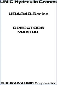 furukawa unic ura343 ura344 ura345 operators manual, furukawa unic manual, furukawa unic unic